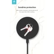 Devia Qi univerzális vezeték nélküli töltő állomás - 5V/2A - Devia Comet Series Ultra Thin Wireless Charger - black - Qi szabványos