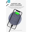 Devia Qi univerzális vezeték nélküli töltő állomás - 15W - Devia UFO Series Ultra Thin Wireless Charger - grey - Qi szabványos