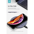 Devia Qi univerzális vezeték nélküli töltő állomás - 15W - Devia UFO Series Ultra Thin Wireless Charger - grey - Qi szabványos