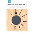 Devia Qi univerzális vezeték nélküli töltő állomás - 5V/20A - Devia UFO 10 in 1 HUB Wireless Charger - grey - Qi szabványos