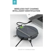 Devia Qi univerzális vezeték nélküli töltő állomás - 5V/20A - Devia UFO 10 in 1 HUB Wireless Charger - grey - Qi szabványos