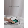 Devia Qi univerzális vezeték nélküli töltő állomás/LED lámpa - 5V/1A - Devia Moon Series Wireless Charger With Lamp - Qi szabványos