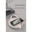 Devia Qi univerzális vezeték nélküli töltő állomás/LED lámpa - 5V/1A - Devia Moon Series Wireless Charger With Lamp - Qi szabványos