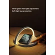 Devia Qi univerzális vezeték nélküli töltő állomás/LED lámpa - 5V/1A - Devia Moon Series Wireless Charger With Lamp - Qi szabványos