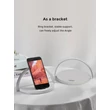 Devia Qi univerzális vezeték nélküli töltő állomás/LED lámpa - 5V/1A - Devia Moon Series Wireless Charger With Lamp - Qi szabványos