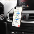 Univerzális szellőzőrácsba illeszthető mágneses PDA/GSM autós tartó - HOCO CA47 Metal Magnetic Holder - ezüst