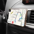 Univerzális szellőzőrácsba illeszthető mágneses PDA/GSM autós tartó - HOCO CA47 Metal Magnetic Holder - ezüst