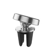 Univerzális szellőzőrácsba illeszthető mágneses PDA/GSM autós tartó - HOCO CA47 Metal Magnetic Holder - ezüst