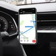 Univerzális szellőzőrácsba illeszthető mágneses PDA/GSM autós tartó - HOCO CA59 Strong Magnetic Holder - ezüst