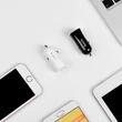 HOCO 2xUSB szivargyújtós töltő adapter - 5V/2,4A - HOCO Z12 Elite - fehér