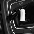 HOCO 2xUSB szivargyújtós töltő adapter - 5V/2,4A - HOCO Z12 Elite - fehér