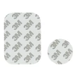 Fém ellenlapka darab mágneses autós tartóhoz - Badge for Magnet Car Holder Leather - 1+1 db/csomag - fehér (ECO csomagolás)
