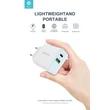 Devia hálózati töltő adapter Type-C + USB bemenettel - 20W - Devia Smart Series PD3.0 + QC3.0 - Qualcomm Quick Charge 3.0 - white