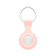 Szilikon védőtok és rögzítő kulcstartó Apple AirTag nyomkövetőhöz - pink (ECO csomagolás)