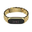 Xiaomi Mi Smart Band 5/Mi Smart Band 6 aktivitásmérőhöz fém szíj rozsdamentes acélból - gold