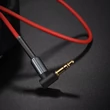 HOCO 3,5 - 3,5 mm jack audio kábel 1 m-es vezetékkel - HOCO UPA02 Aux Audio Cable - fekete/piros