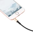 HOCO 3,5 - 3,5 mm jack audio kábel 1 m-es vezetékkel - HOCO UPA02 Aux Audio Cable - fekete/arany