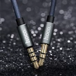 3,5 - 3,5 mm jack audio kábel 1 m-es vezetékkel - HOCO UPA04 Aux Audio Cable - szürke
