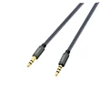 3,5 - 3,5 mm jack audio kábel 1 m-es vezetékkel - HOCO UPA04 Aux Audio Cable - szürke