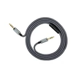 3,5 - 3,5 mm jack audio kábel 1 m-es vezetékkel - HOCO UPA04 Aux Audio Cable - szürke
