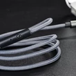 3,5 - 3,5 mm jack audio kábel 1 m-es vezetékkel - HOCO UPA04 Aux Audio Cable - szürke
