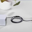 3,5 - 3,5 mm jack audio kábel 1 m-es vezetékkel - HOCO UPA04 Aux Audio Cable - szürke