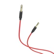 3,5 - 3,5 mm jack audio kábel 1 m-es vezetékkel - HOCO UPA11 Aux Audio Cable - fekete/piros