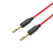 3,5 - 3,5 mm jack audio kábel 1 m-es vezetékkel - HOCO UPA11 Aux Audio Cable - fekete/piros