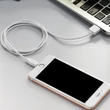 Apple iPhone Lightning USB töltő- és adatkábel 2 m-es vezetékkel - HOCO X1 Lightning Cable - 2.1A - fehér