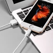 Apple iPhone Lightning USB töltő- és adatkábel 2 m-es vezetékkel - HOCO X1 Lightning Cable - 2.1A - fehér
