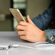 Apple iPhone Lightning USB töltő- és adatkábel 2 m-es vezetékkel - HOCO X1 Lightning Cable - 2.1A - fehér