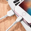 Apple iPhone Lightning USB töltő- és adatkábel 2 m-es vezetékkel - HOCO X20 Lightning Cable - 2A - fehér