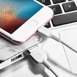 Apple iPhone Lightning USB töltő- és adatkábel 2 m-es vezetékkel - HOCO X20 Lightning Cable - 2A - fehér