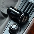 HOCO 2xUSB szivargyújtós töltő adapter - 5V/2,1A - HOCO Z1 - fekete