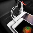 HOCO 2xUSB szivargyújtós töltő adapter - 5V/2,4A - HOCO Z12 Elite - fehér