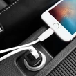HOCO 2xUSB szivargyújtós töltő adapter - 5V/2,4A - HOCO Z12 Elite - fekete