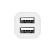 HOCO 2xUSB szivargyújtós töltő adapter - 5V/2,4A - HOCO Z12 Elite - fehér