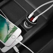 HOCO 2xUSB szivargyújtós töltő adapter - 5V/2,1A - HOCO Z26 - fekete