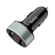 HOCO 2xUSB szivargyújtós töltő adapter - 5V/2,1A - HOCO Z26 - fekete