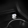 Apple iPhone Lightning szivargyújtós töltő adapter + lightning adatkábel - 5V/2,4A - HOCO Z2A Dual USB Car Charger + Cable - fehér