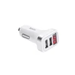 HOCO 2xUSB szivargyújtós töltő adapter - 5V/3,1A - HOCO Z3 Fast Charging - fehér