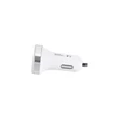 HOCO 2xUSB szivargyújtós töltő adapter - 5V/3,1A - HOCO Z3 Fast Charging - fehér