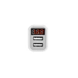 HOCO 2xUSB szivargyújtós töltő adapter - 5V/3,1A - HOCO Z3 Fast Charging - fehér
