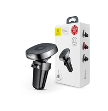 Baseus univerzális szellőzőrácsba illeszthető mágneses PDA/GSM autós tartó kábeltartóva- Baseus Privity Series Pro SUMQ-PR01 - fekete