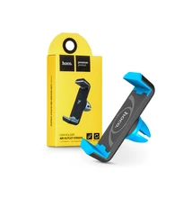 Univerzális szellőzőrácsba illeszthető PDA/GSM autós tartó - HOCO CPH01 Air Outlet Stents Car Holder - fekete/kék