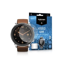 Xiaomi Huami Amazfit GTR (47 mm) rugalmas üveg képernyővédő fólia - MyScreen Protector Hybrid Glass - 2 db/csomag - transparent