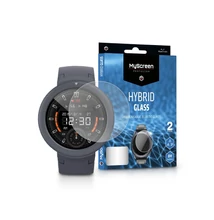 Xiaomi Huami Amazfit Verge Lite rugalmas üveg képernyővédő fólia - MyScreen Protector Hybrid Glass - 2 db/csomag - transparent