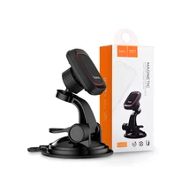 Univerzális műszerfalra/szélvédőre helyezhető mágneses PDA/GSM autós tartó - HOCO CA28 Magnetic Car Holder - fekete