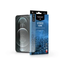 Apple iPhone 12/12 Pro rugalmas üveg képernyővédő fólia - MyScreen Protector Hybrid Glass - transparent