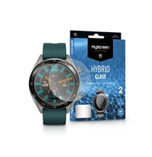 Huawei Watch GT Active rugalmas üveg képernyővédő fólia - MyScreen Protector Hybrid Glass - 2 db/csomag - transparent